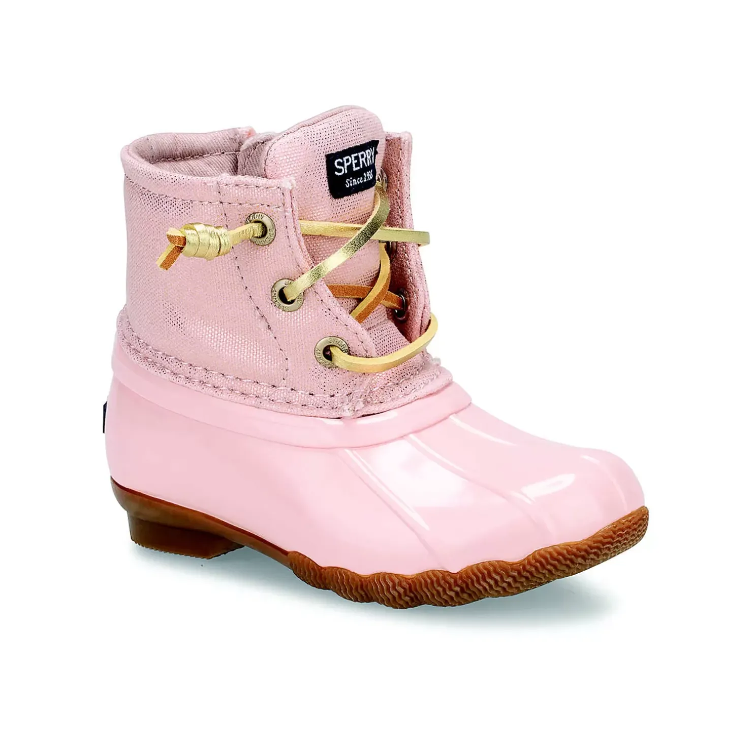 Kids Sperry Little Kid's Saltwater Sparkle Duck Boot