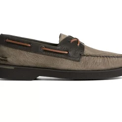 Men Sperry Men's Authentic Original™ PLUSHWAVE™ Double Sole Tumbled Boat Shoe