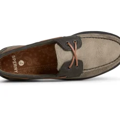 Men Sperry Men's Authentic Original™ PLUSHWAVE™ Double Sole Tumbled Boat Shoe