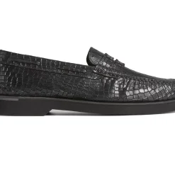 Men Sperry Men's Authentic Original™ Penny Double Sole Croc Embossed Loafer