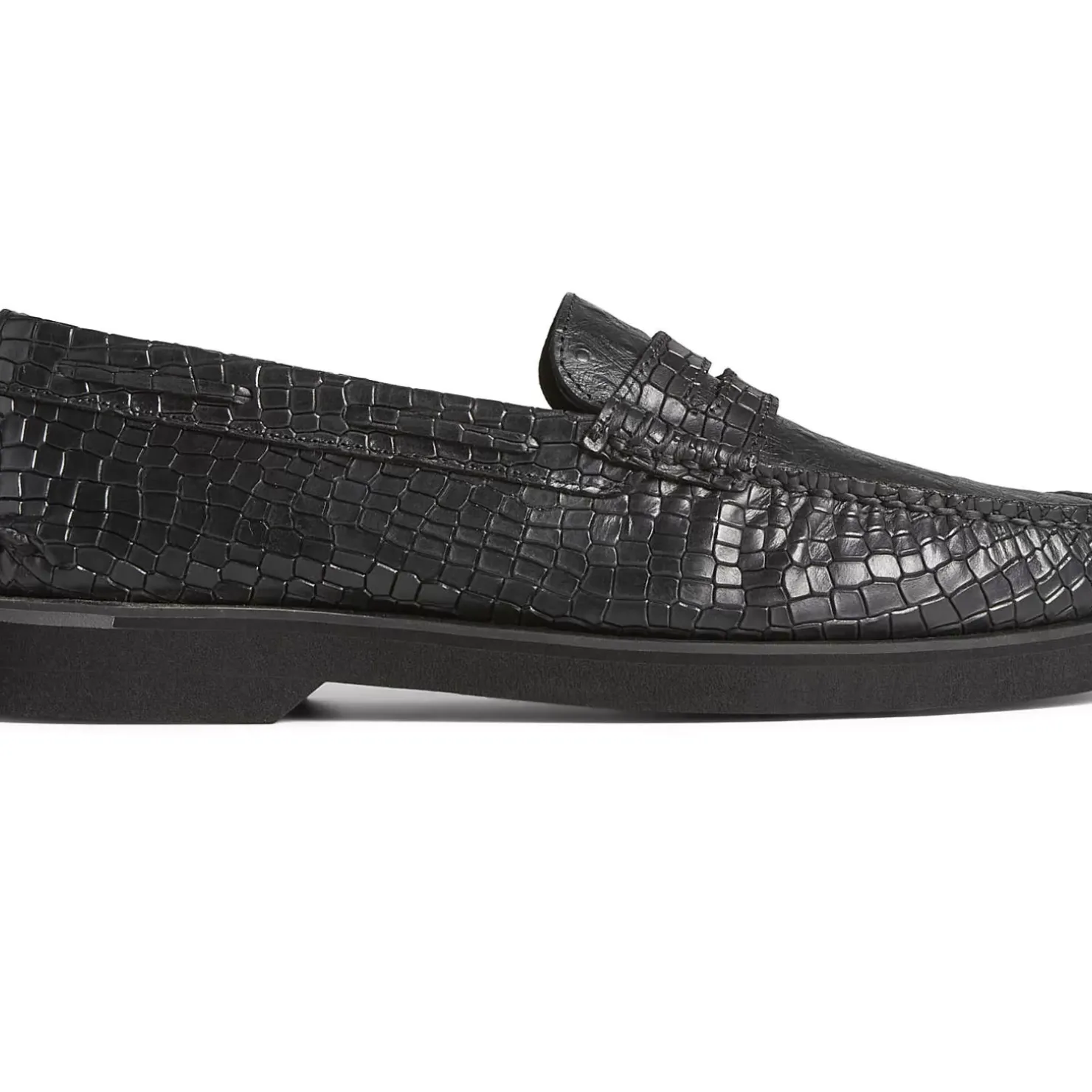 Men Sperry Men's Authentic Original™ Penny Double Sole Croc Embossed Loafer