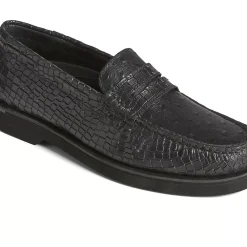 Men Sperry Men's Authentic Original&trade; Penny Double Sole Croc Embossed Loafer