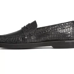 Men Sperry Men's Authentic Original™ Penny Double Sole Croc Embossed Loafer