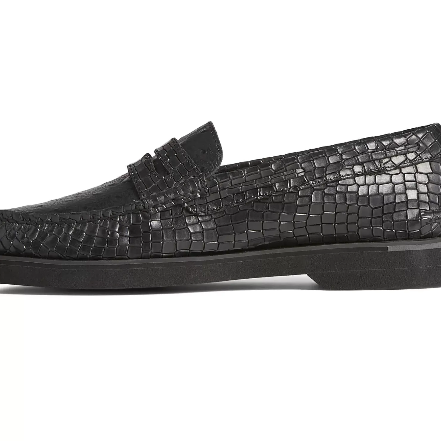 Men Sperry Men's Authentic Original™ Penny Double Sole Croc Embossed Loafer