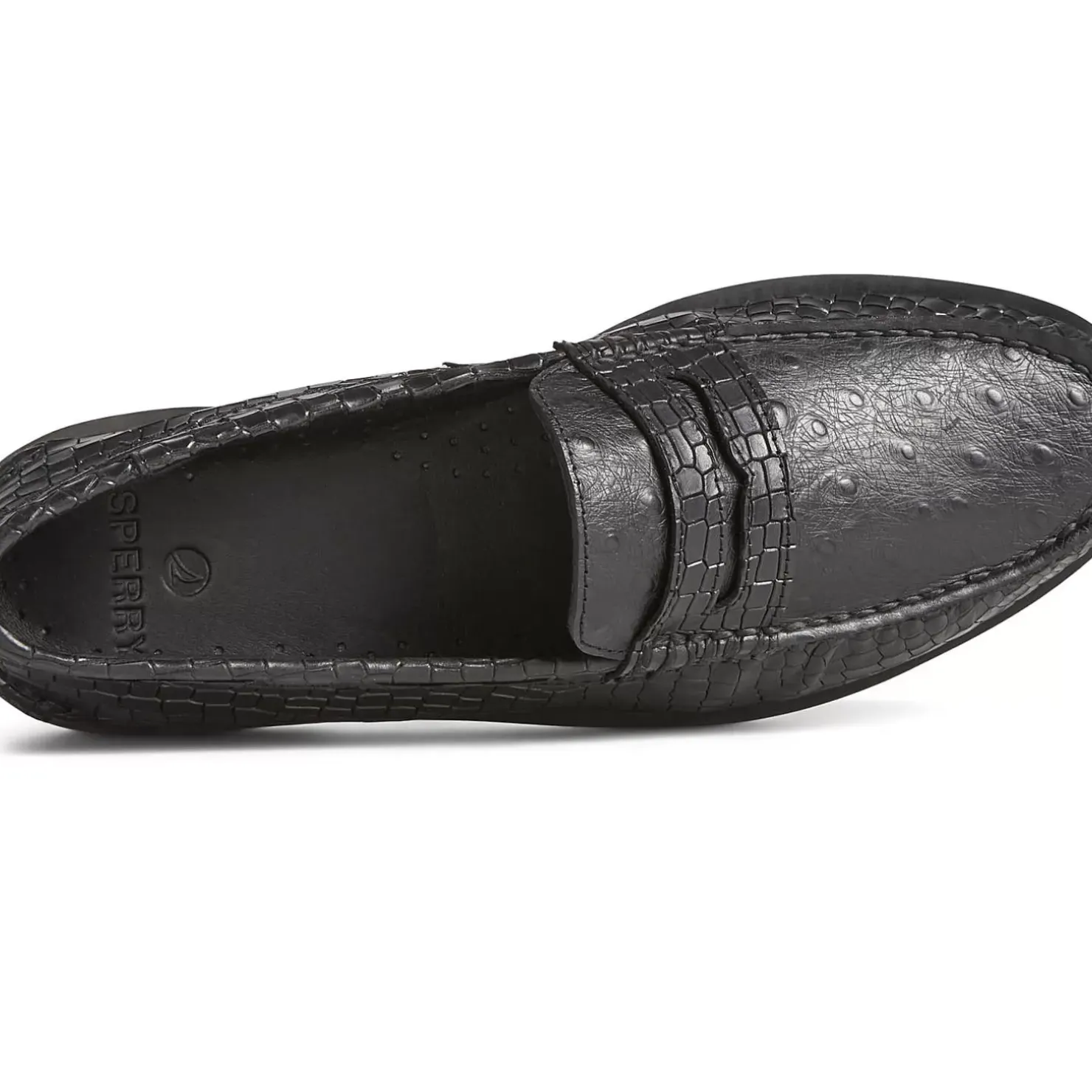 Men Sperry Men's Authentic Original™ Penny Double Sole Croc Embossed Loafer
