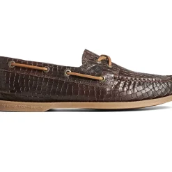 Men Sperry Men's Authentic Original™ Croc Embossed Boat Shoe