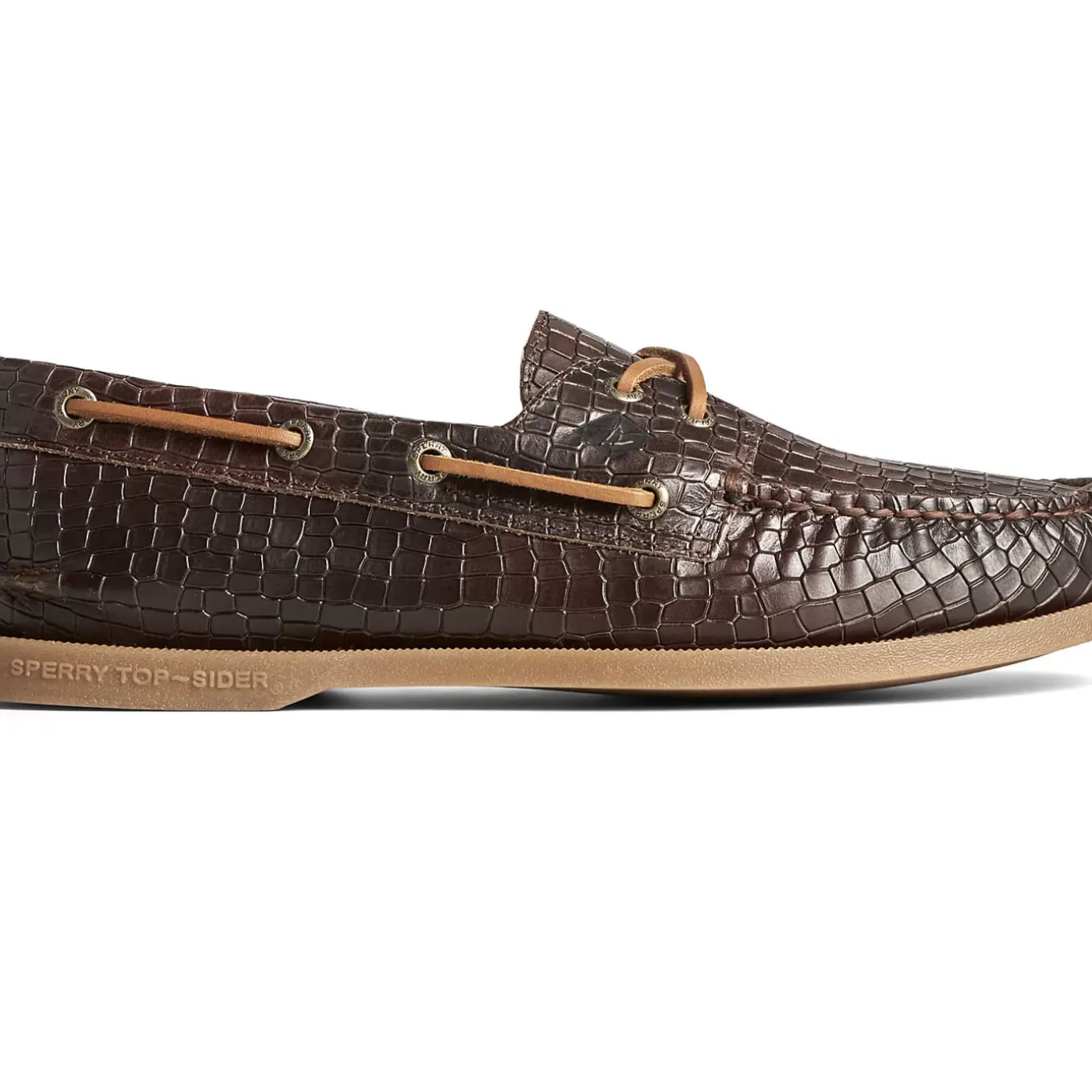 Men Sperry Men's Authentic Original™ Croc Embossed Boat Shoe