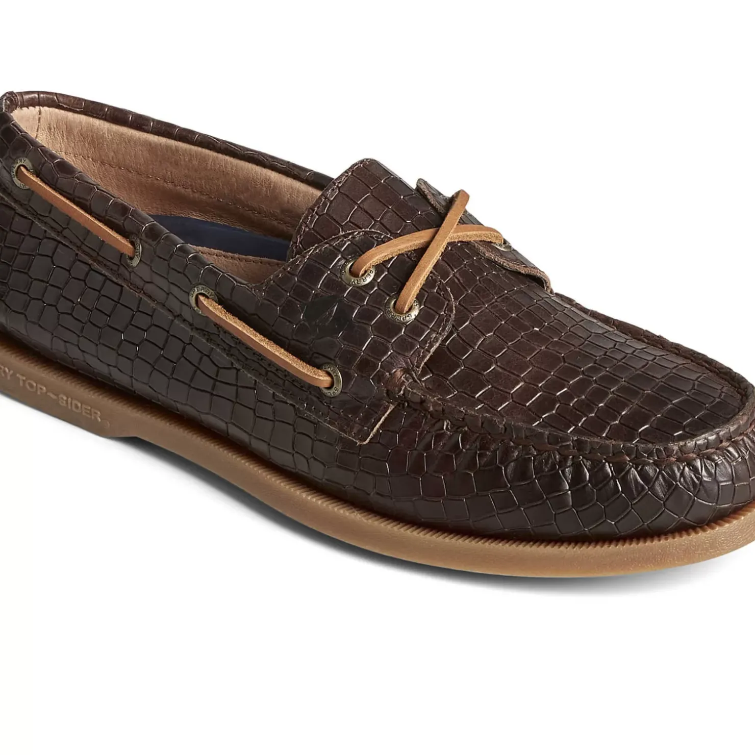 Men Sperry Men's Authentic Original™ Croc Embossed Boat Shoe