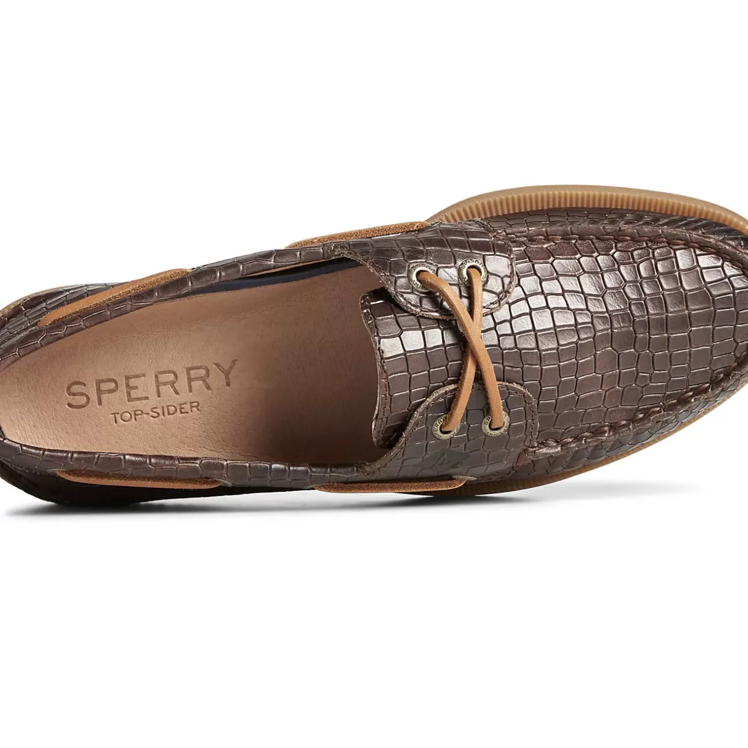 Men Sperry Men's Authentic Original™ Croc Embossed Boat Shoe