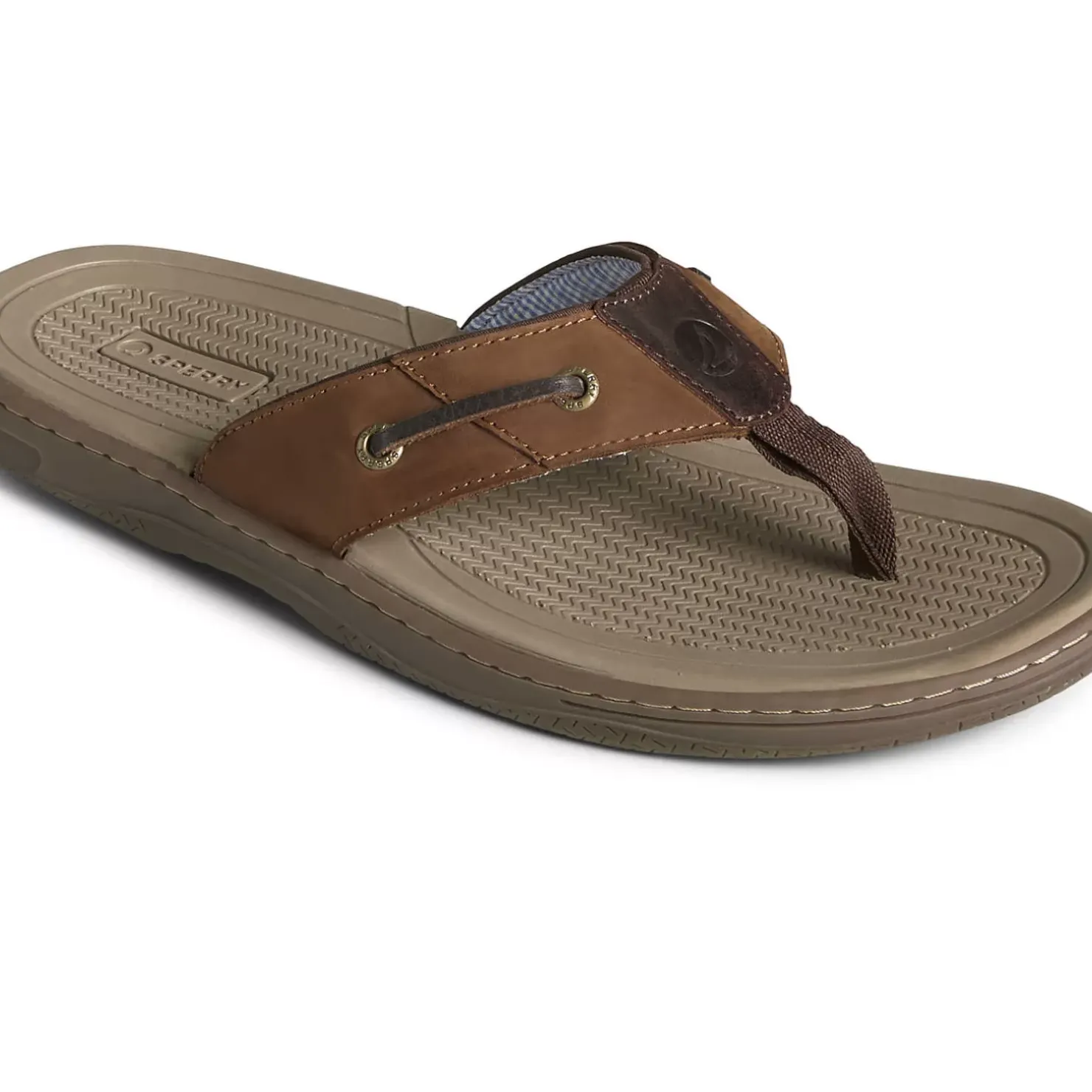 Men Sperry Men's Baitfish Leather Flip Flop