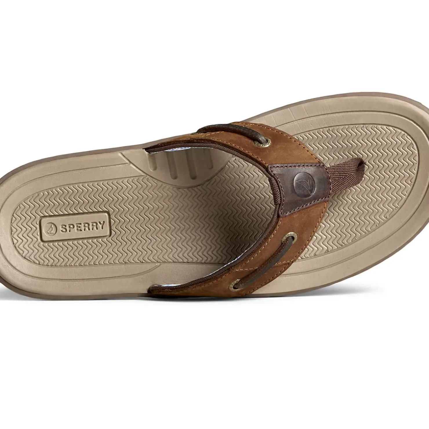 Men Sperry Men's Baitfish Leather Flip Flop