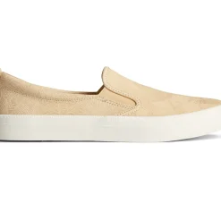 Men/Women Sperry Women's Crest Leather Palm Embossed Slip On Sneaker