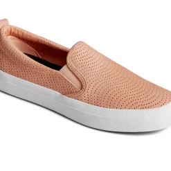 Men/Women Sperry Women's Crest Twin Gore Leather Wave Perforated Sneaker