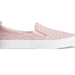 Men/Women Sperry Women's Crest Twin Gore Perforated Leather Slip On Sneaker