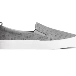 Men/Women Sperry Women's Crest Twin Gore Perforated Leather Slip On Sneaker