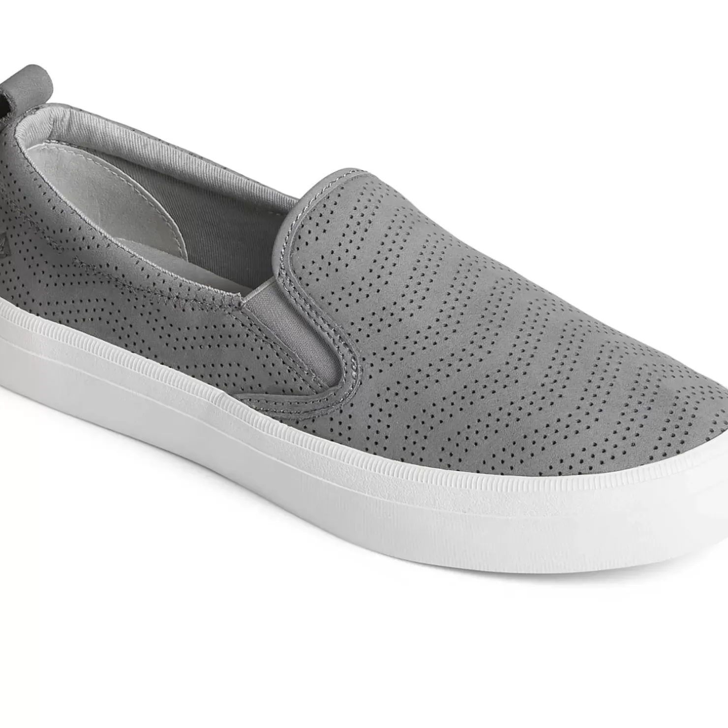 Men/Women Sperry Women's Crest Twin Gore Perforated Leather Slip On Sneaker