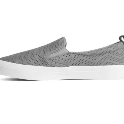 Men/Women Sperry Women's Crest Twin Gore Perforated Leather Slip On Sneaker