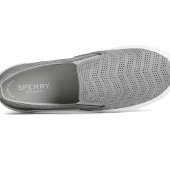Men/Women Sperry Women's Crest Twin Gore Perforated Leather Slip On Sneaker