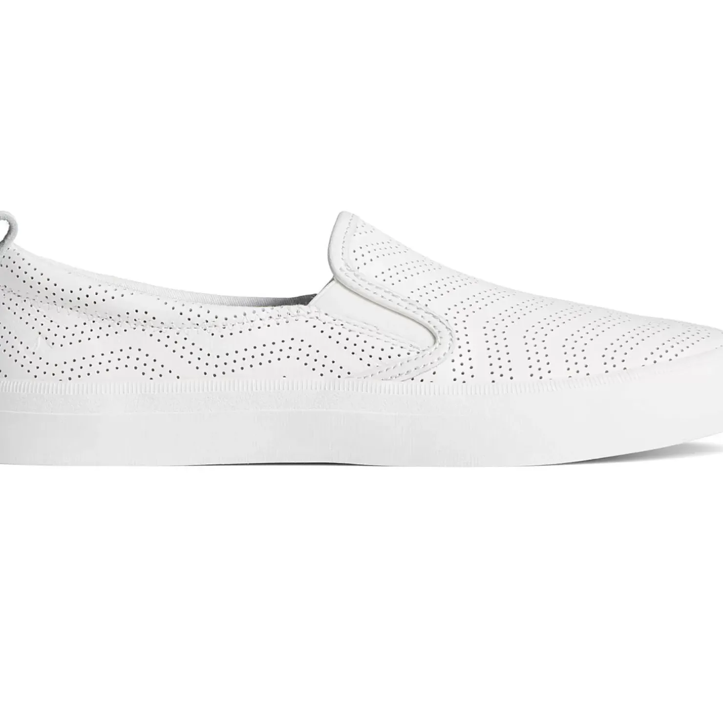 Men/Women Sperry Women's Crest Twin Gore Perforated Leather Slip On Sneaker