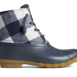 Men/Women Sperry Women's Saltwater Buffalo Check Duck Boot