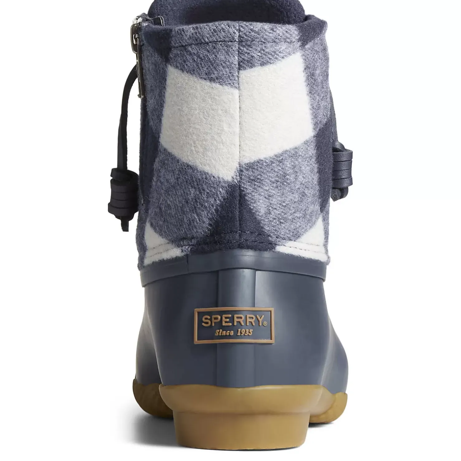 Men/Women Sperry Women's Saltwater Buffalo Check Duck Boot