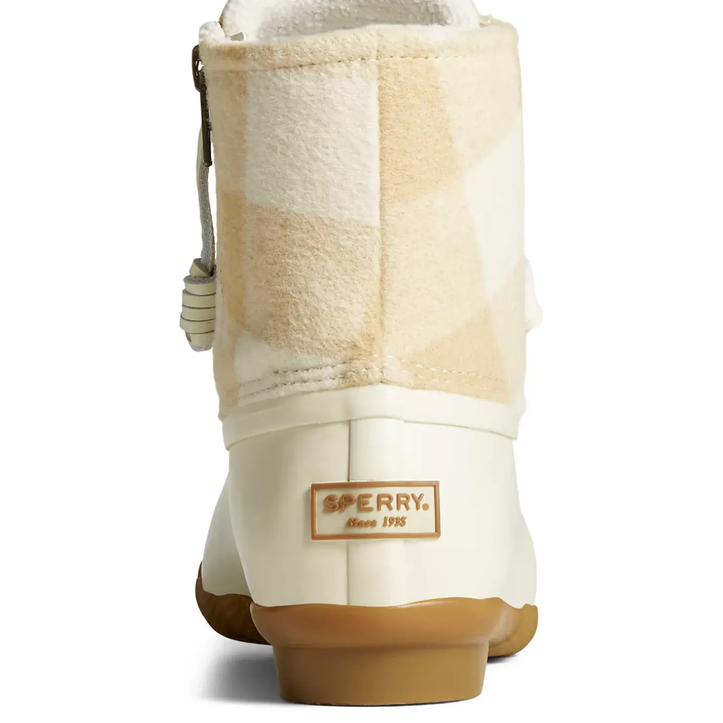 Men/Women Sperry Women's Saltwater Buffalo Check Duck Boot