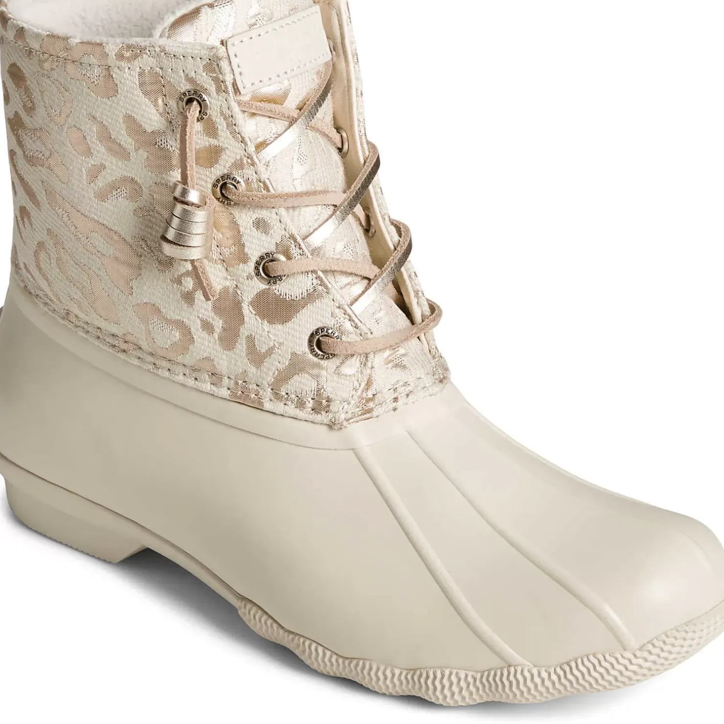 Men/Women Sperry Women's Saltwater Metallic Jacquard Duck Boot