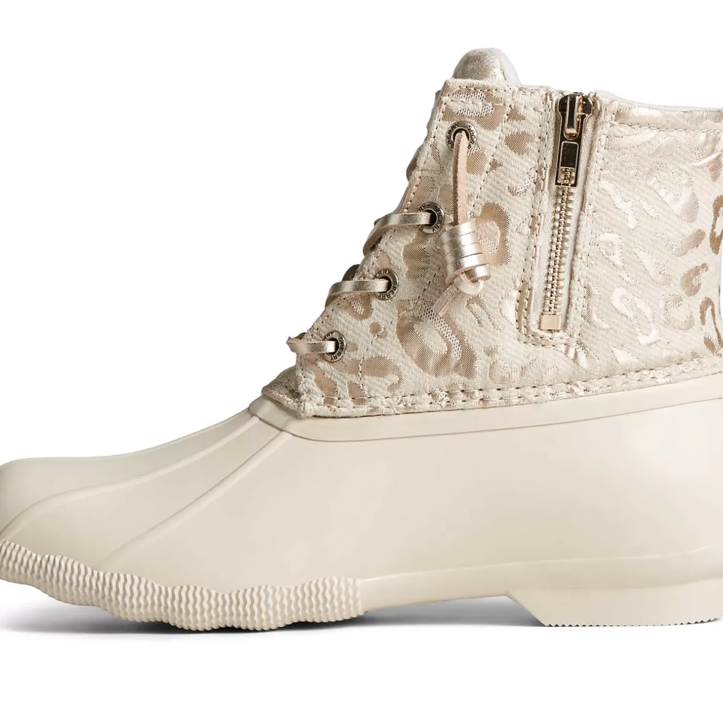 Men/Women Sperry Women's Saltwater Metallic Jacquard Duck Boot
