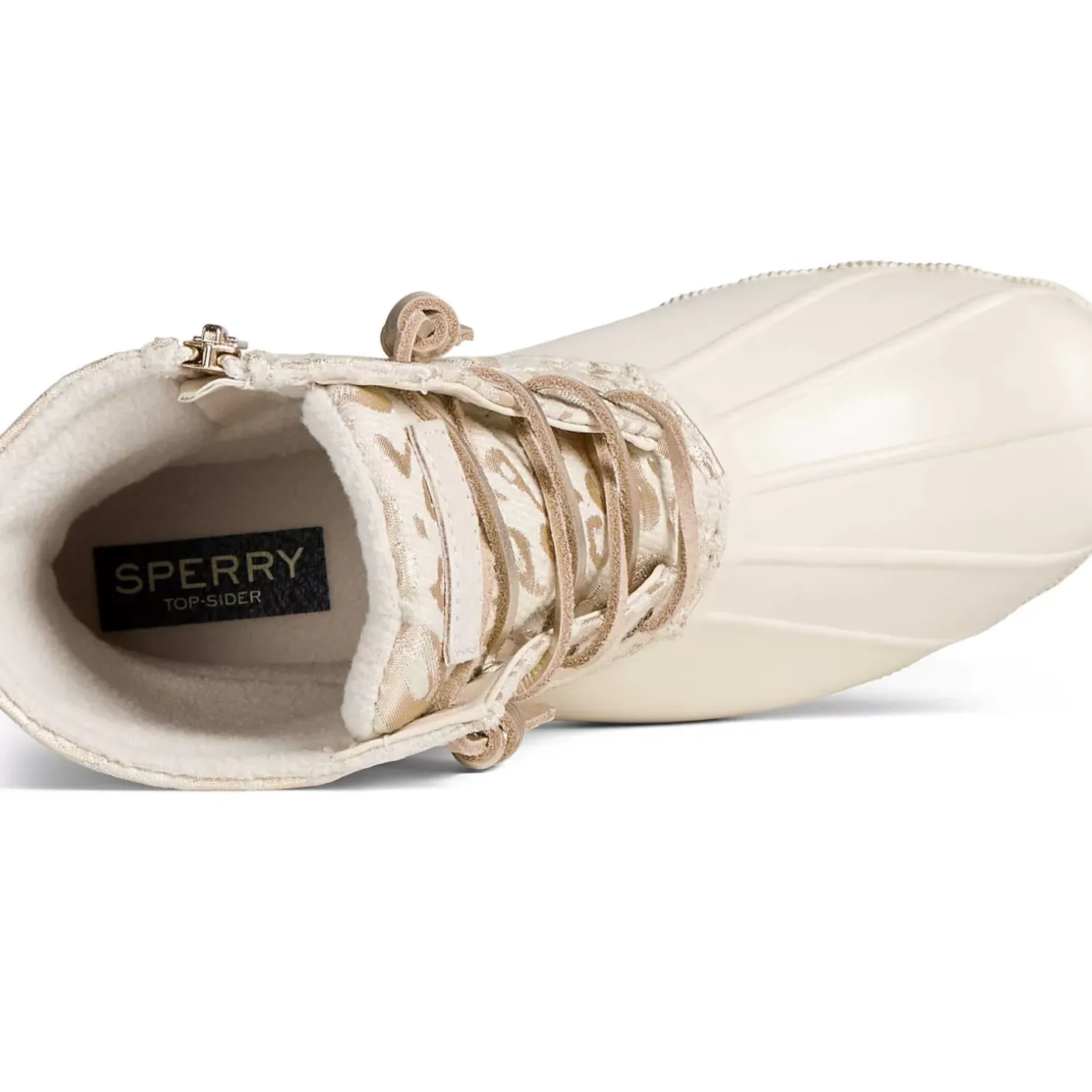 Men/Women Sperry Women's Saltwater Metallic Jacquard Duck Boot