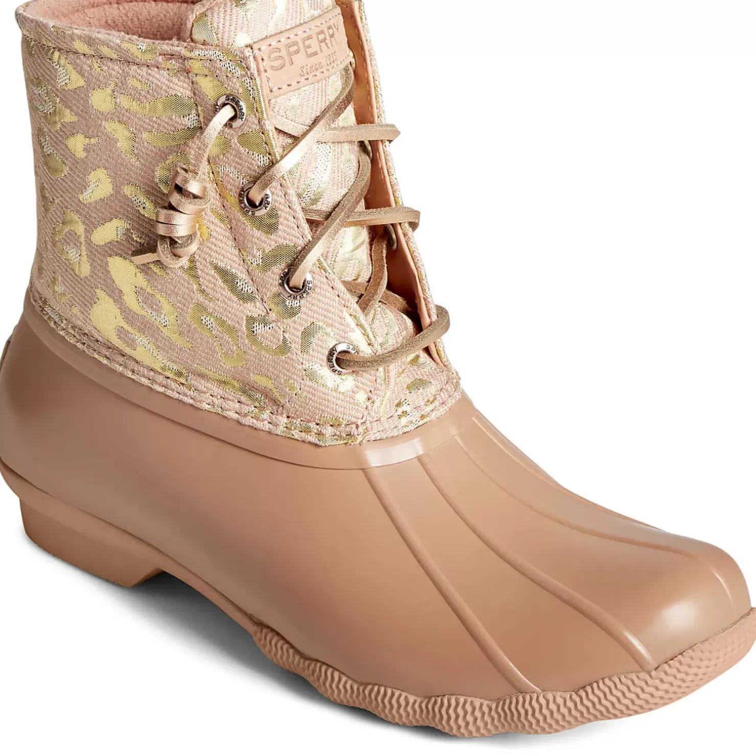 Men/Women Sperry Women's Saltwater Metallic Jacquard Duck Boot
