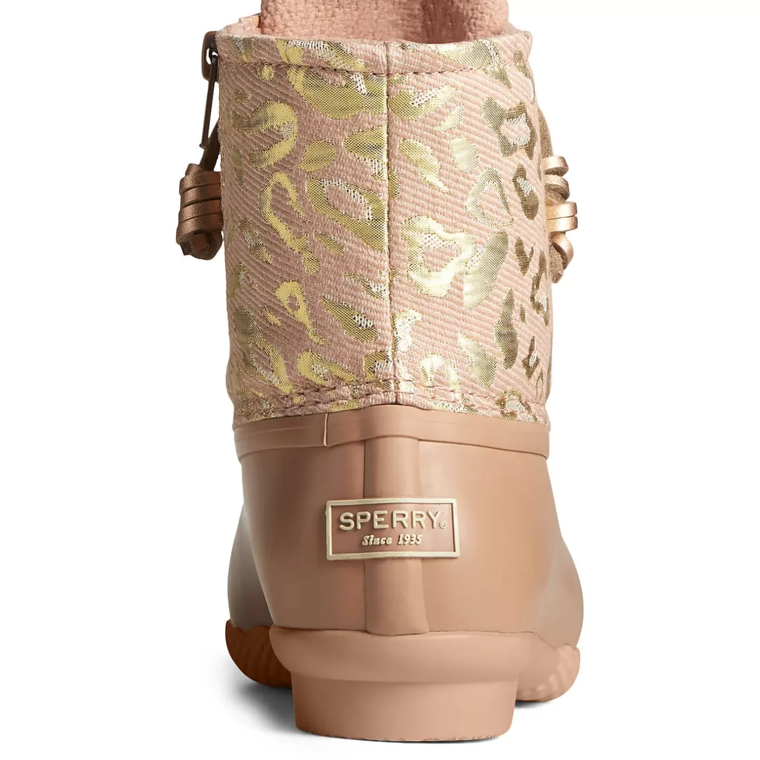Men/Women Sperry Women's Saltwater Metallic Jacquard Duck Boot