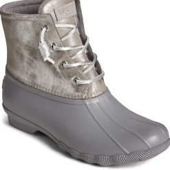 Men/Women Sperry Women's Saltwater Metallic Leather Duck Boot