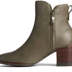 Men/Women Sperry Women's Seaport Heel Water Resistant Leather Boot