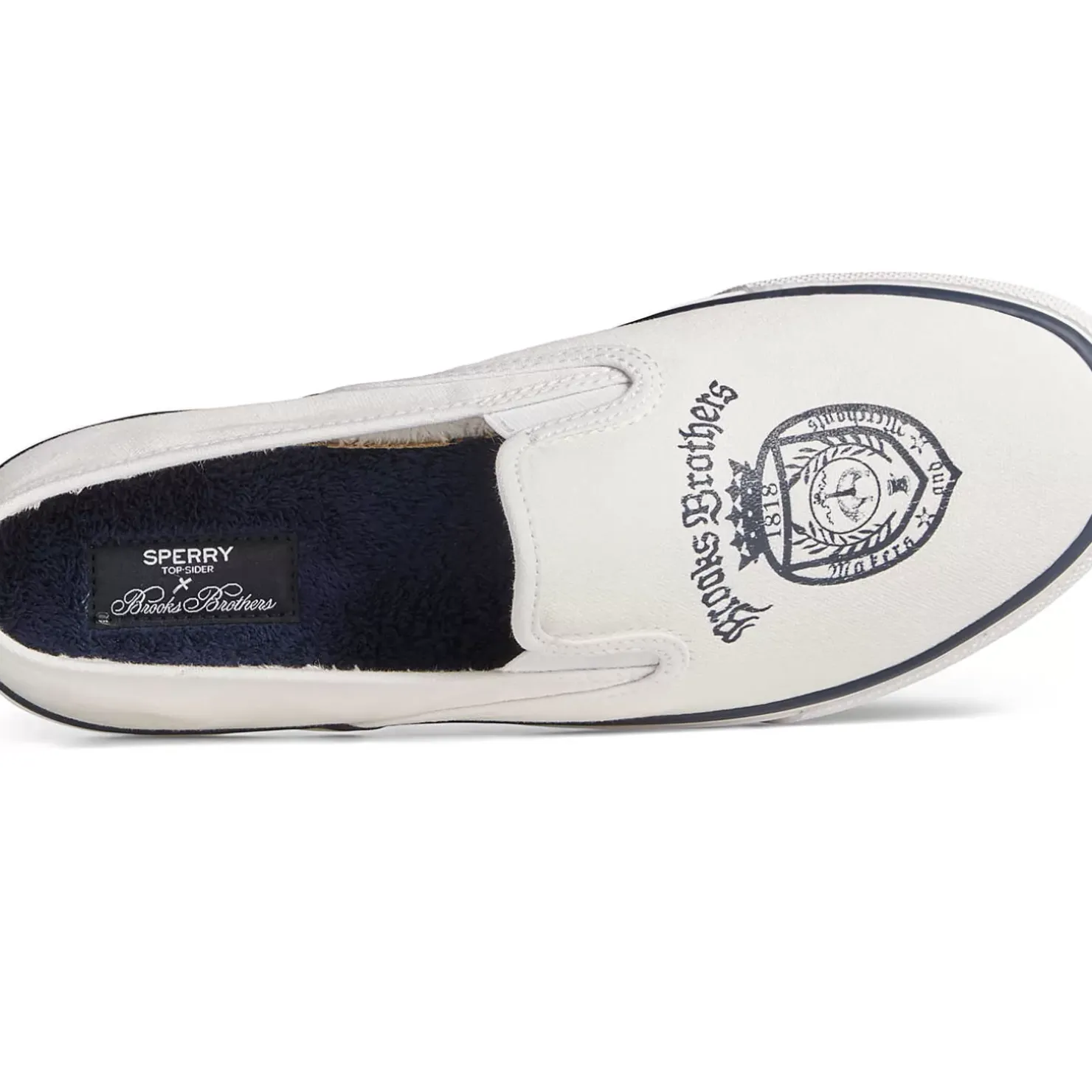 Men/Women Sperry Women's x Brooks Brothers Slip On Sneaker