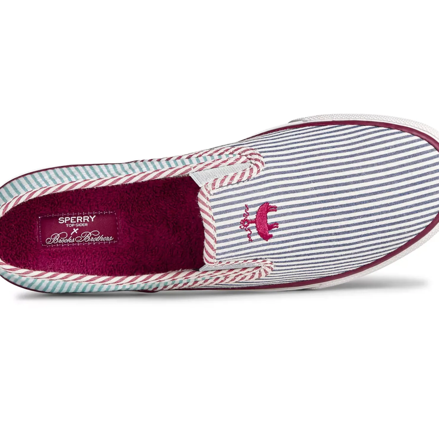 Men/Women Sperry Women's x Brooks Brothers Slip On Sneaker