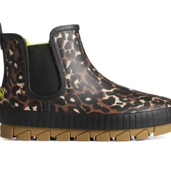Men/Women Sperry Women's Torrent Leopard Chelsea Waterproof Rain Boot